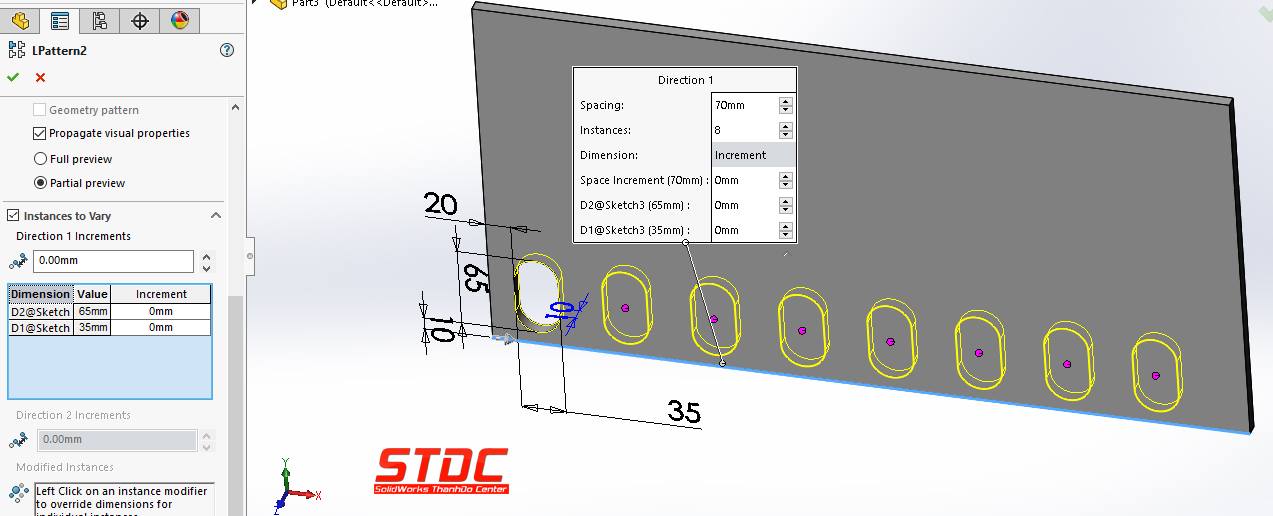 Những gì bạn không biết về Patterning – Trung tâm Đào tạo Solidworks STDC