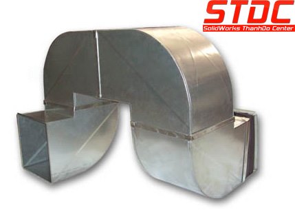 Crossbreak Panel Cross Break trong kim loại tấm là gì ? - Trung tâm Đào tạo Solidworks STDC